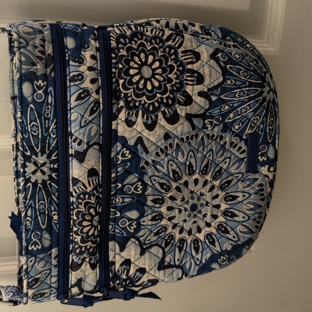 Vera Bradley Black and Blue Floral Crossbody Bag